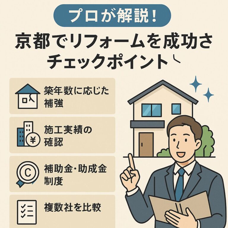 プロが解説！京都でリフォームを成功させるチェックポイント