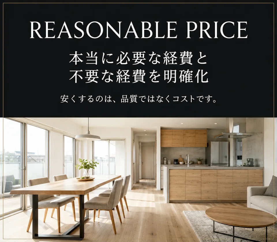 京都でリフォームを安くできる理由。本当に必要な経費と不要な経費を明確化