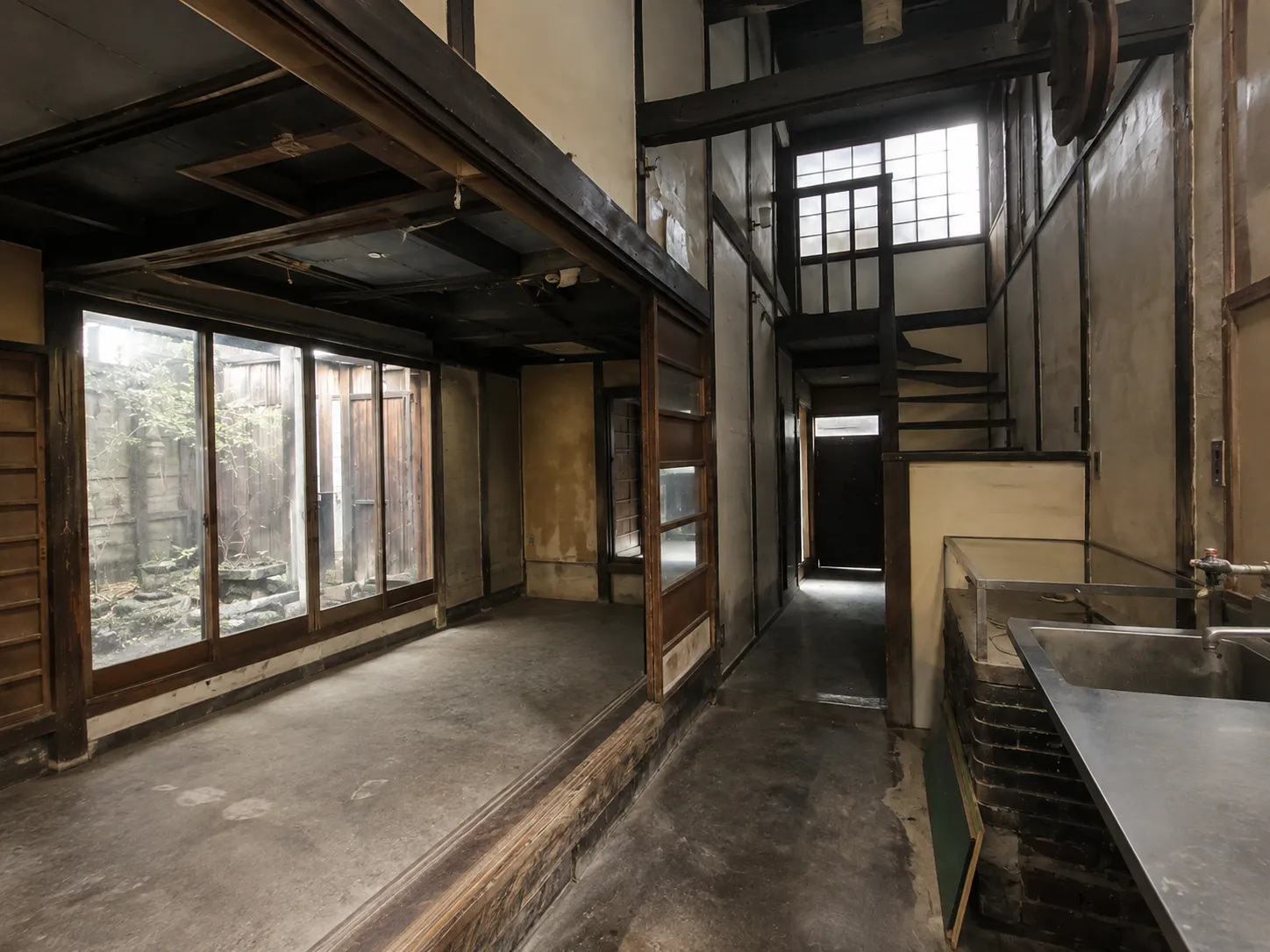 京都市京町家ゲストハウス施工前