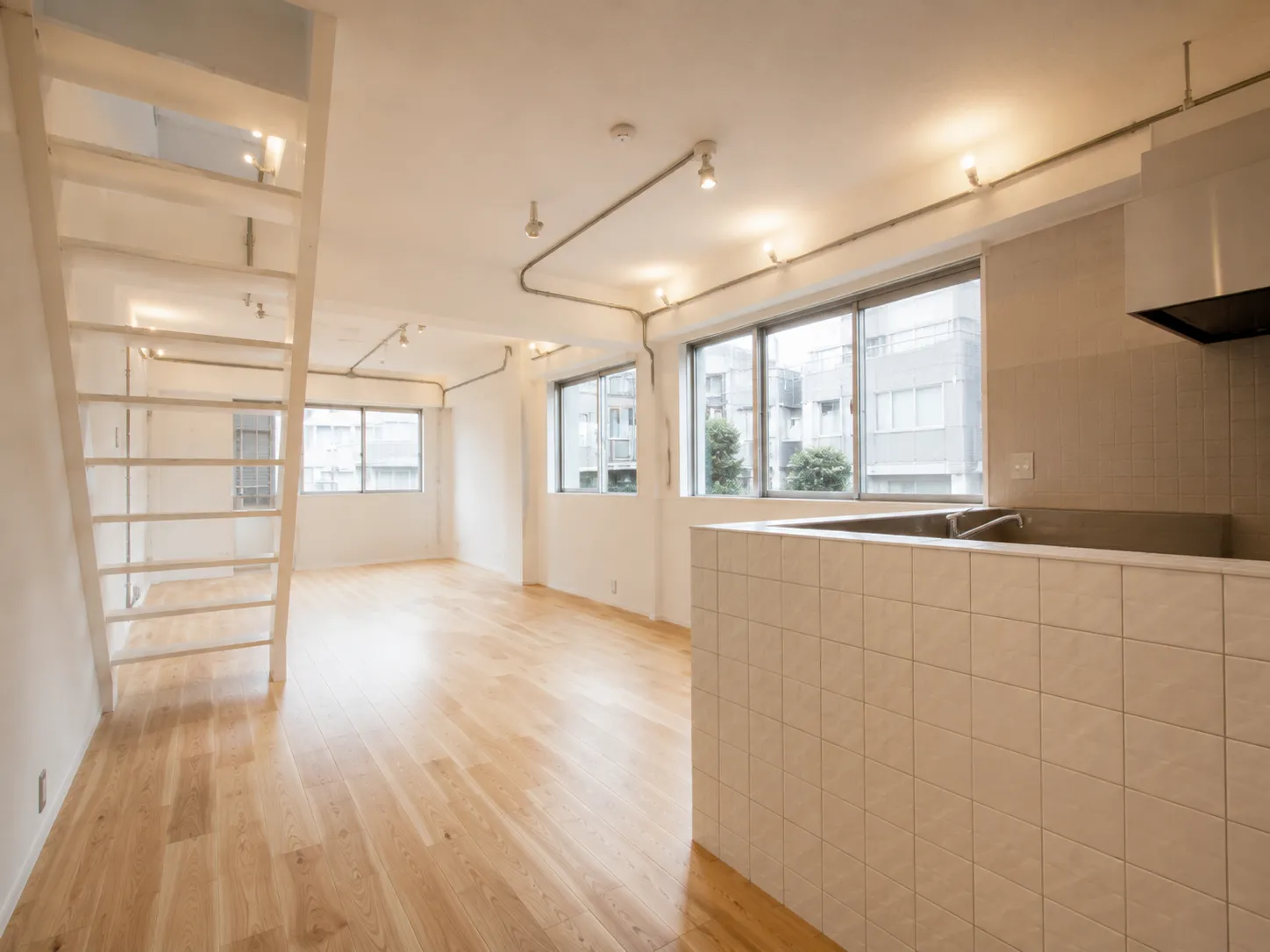 京都市中京区のマンションリフォーム完成後のLDKと内装