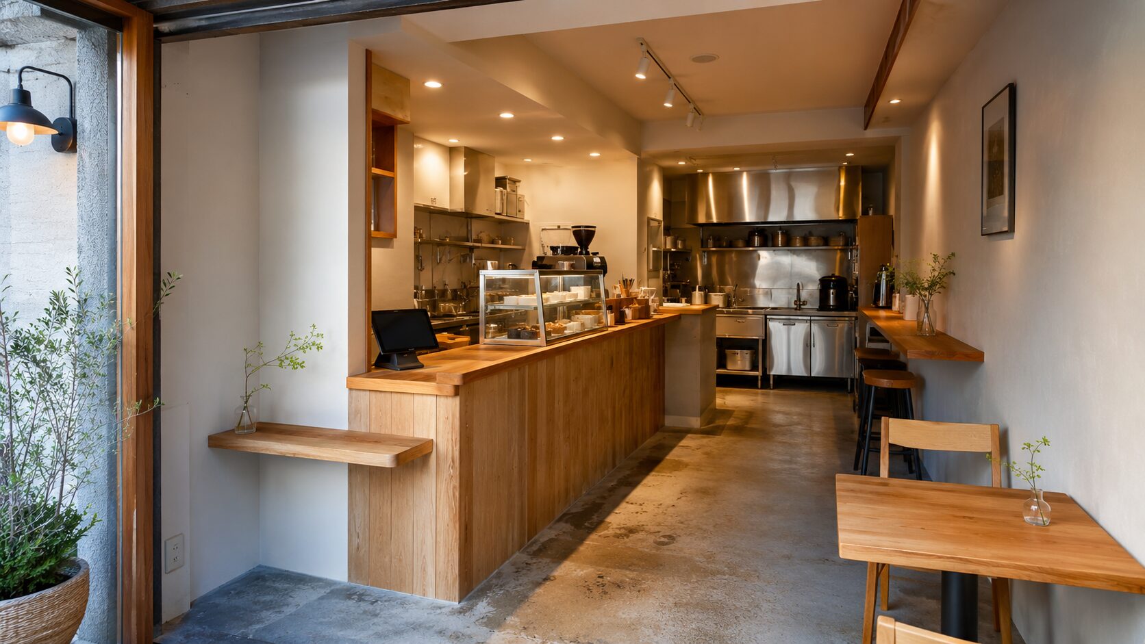 京都のおしゃれなカフェ店舗リフォーム